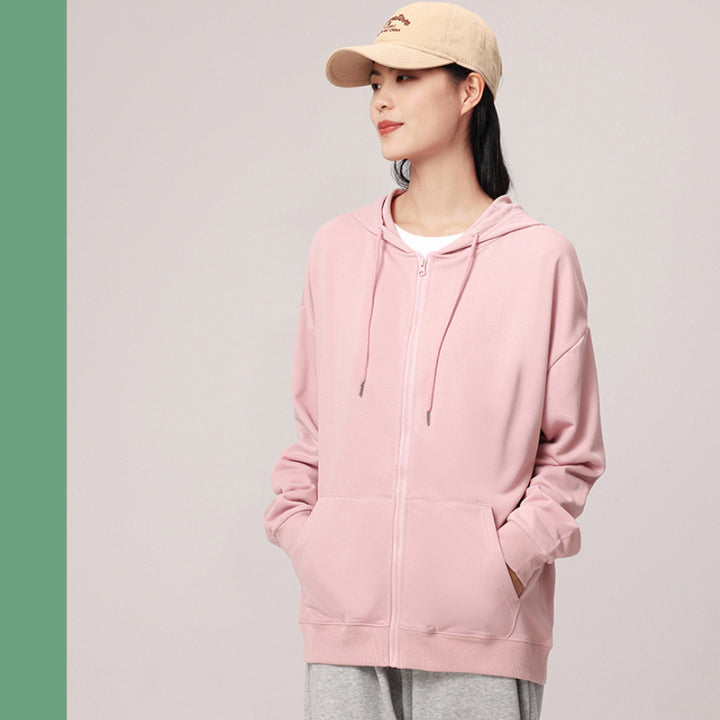 Cotton Hoodie With Fleece Round Neck Hooded Sweatshirt