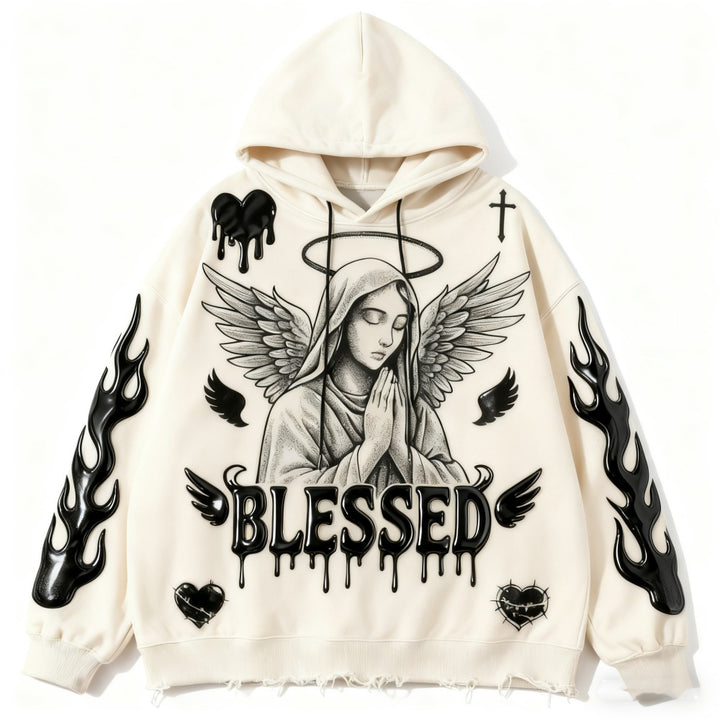 Men's Printed Hoodie Loose Sweatshirt